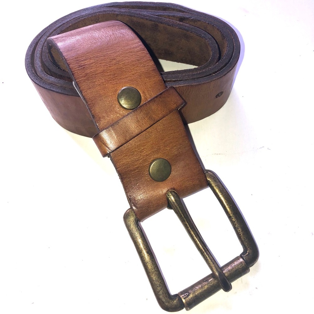 LATIGO LEATHER DISTRESSED BELT HANDMADE IN USA